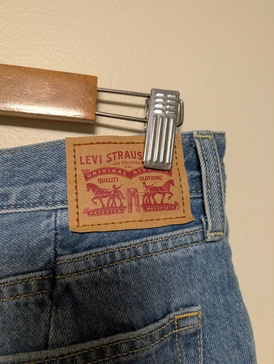 Levi’s 94 Baggy Wide Leg Jeans W30 L31 Light Wash Denim - Picture 8 of 11